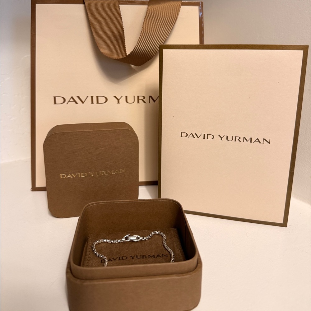 David Yurman Box Chain 2.7 Stainless Bracelet